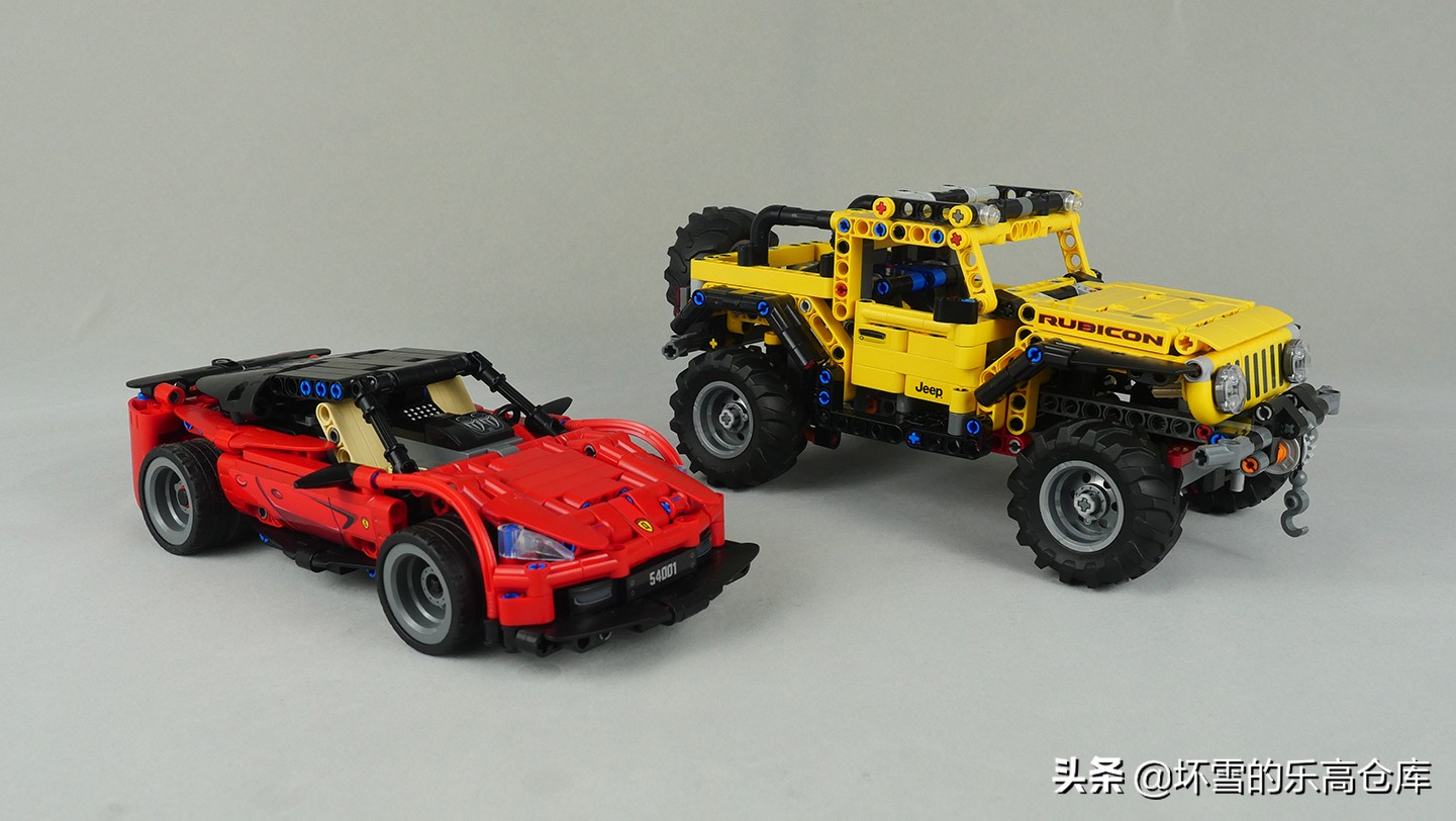 启蒙积木暗影跑车,可以漂移的积木跑车测评