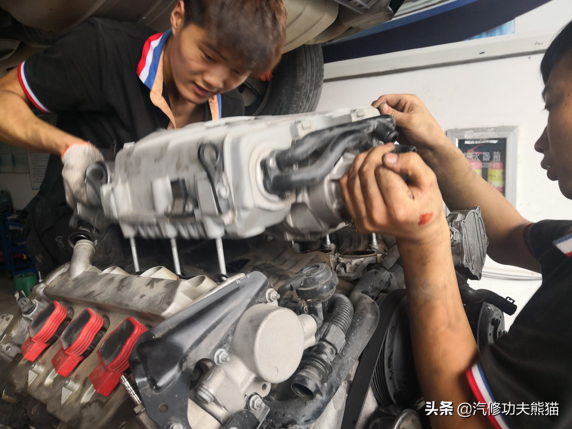 能拉动波音747的大众神车途锐烧机油治理，修完了又可以拉飞机了