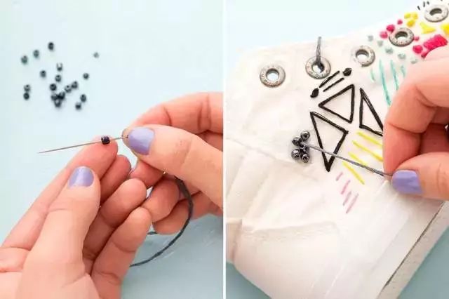 小白鞋怎么改好看,小白鞋变颜色教程