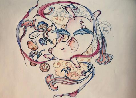 飞天猪，看有没有敦煌的影子！