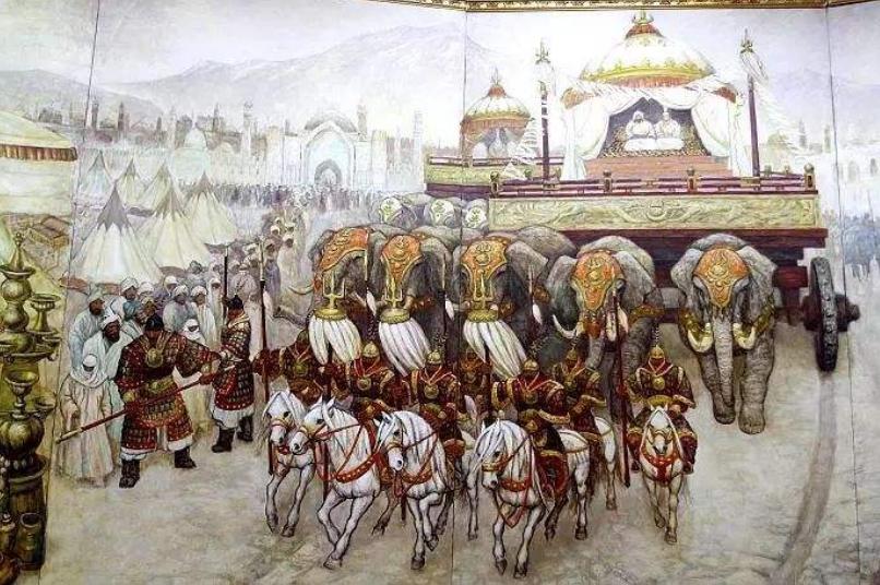 除了猎犬还有猎鹰、猎豹，从《元世祖出猎图》看蒙古的狩猎文化