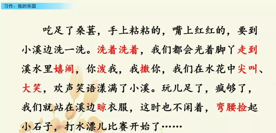 部编版四下习作我的乐园教材分析,我的乐园作文四年级400字范文院子