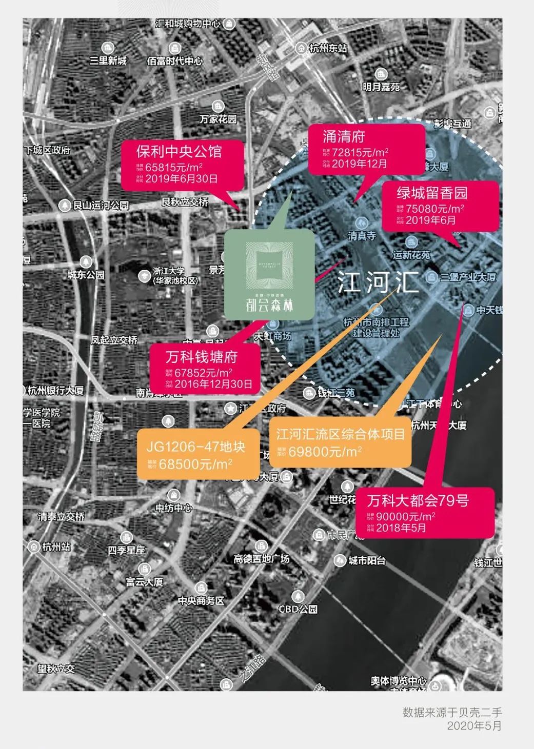 采荷三小学区房有哪些楼盘,采荷中学又添新校区