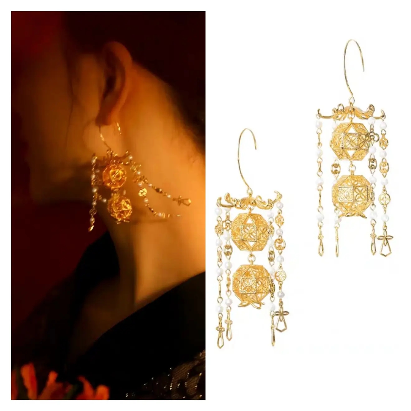 复古风从来没有消失过，古代耳饰鉴赏，精美经典的款式简直美翻天