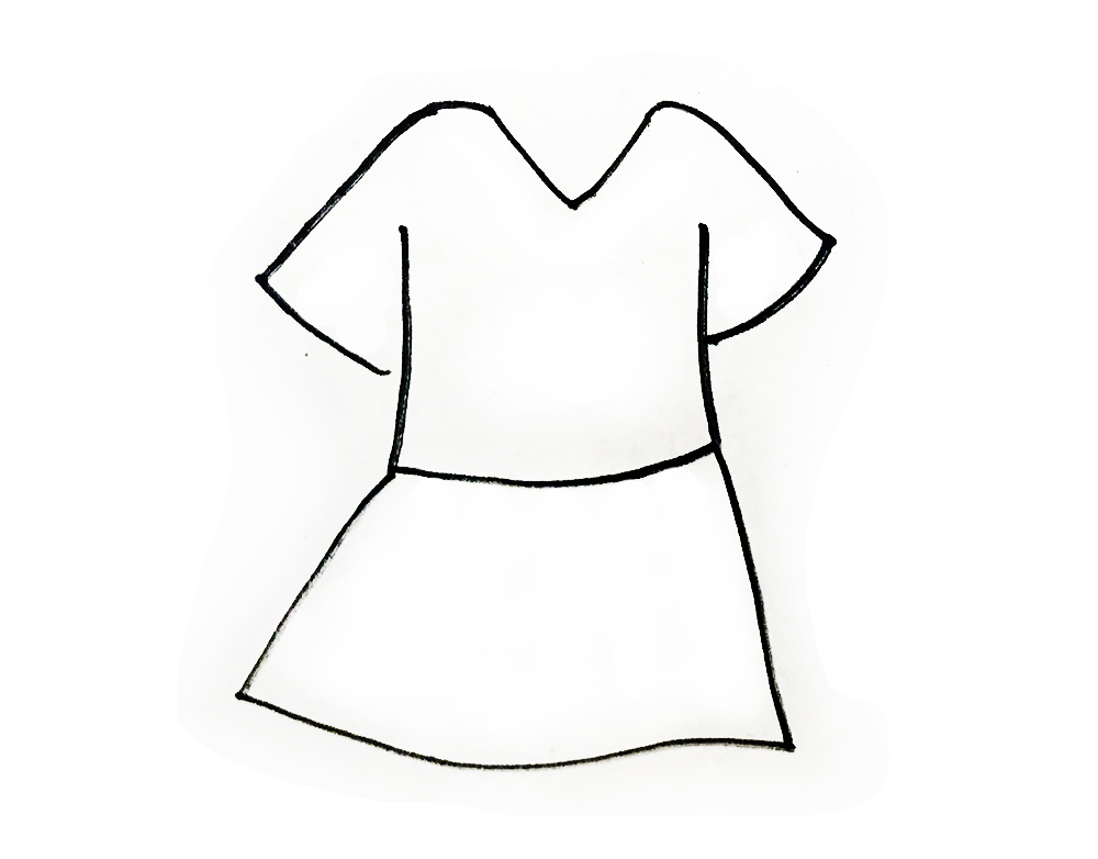 衣服卡通图片简笔画,古代衣服简笔画卡通