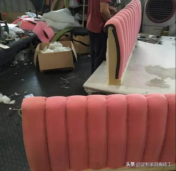 工厂制作布艺沙发全过程,加工沙发全过程