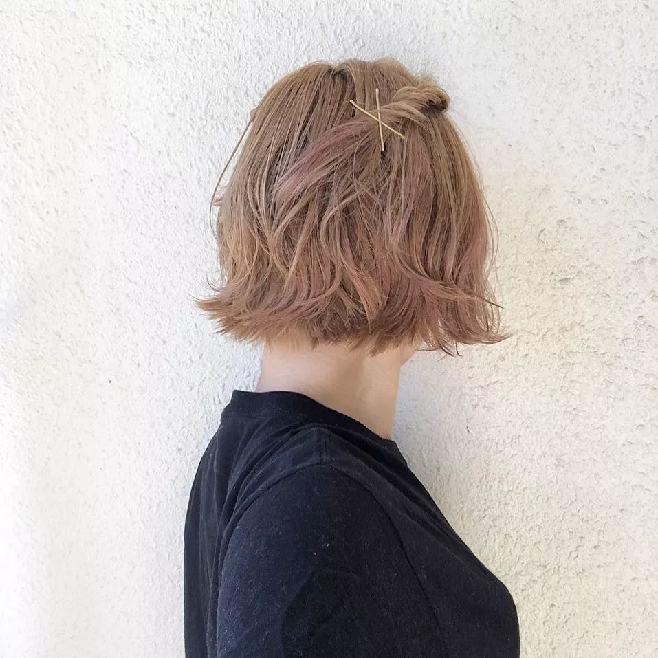 儿童编发简单漂亮短发10-12岁马尾,真的超简单的短发吸睛编发教程