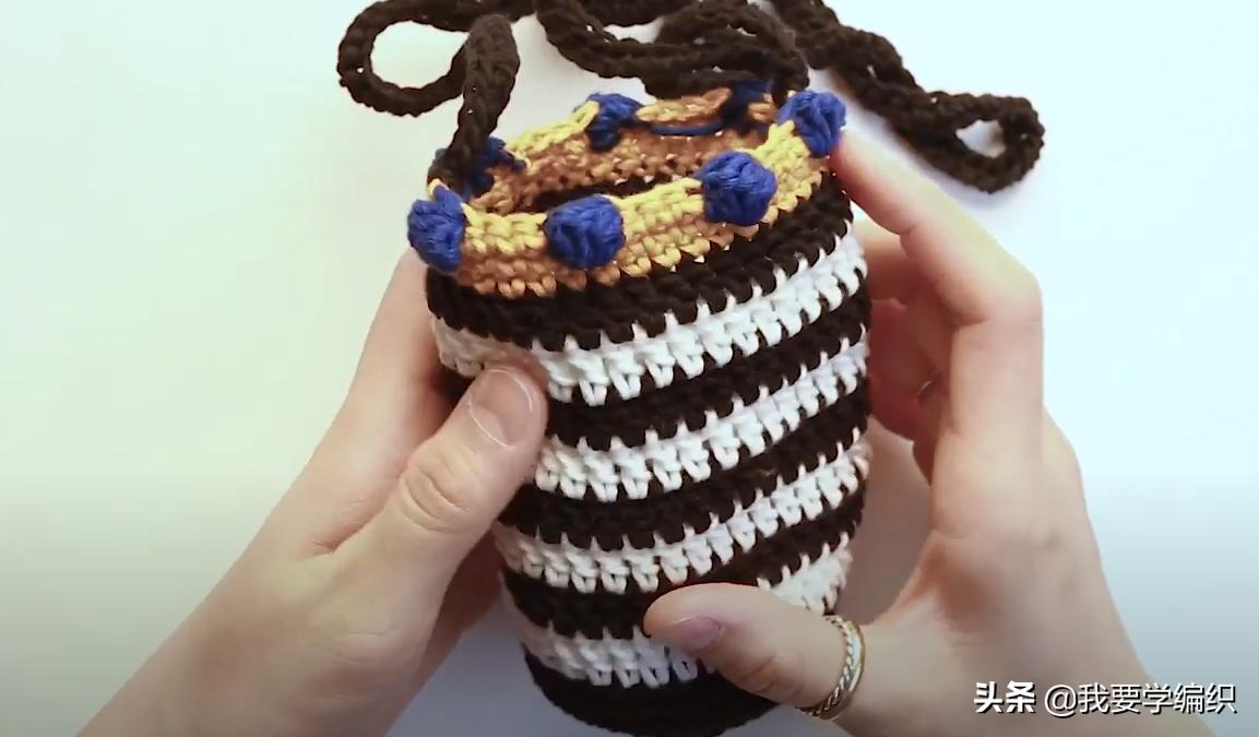 实心杯子套教程,大肚杯水杯套教程100种