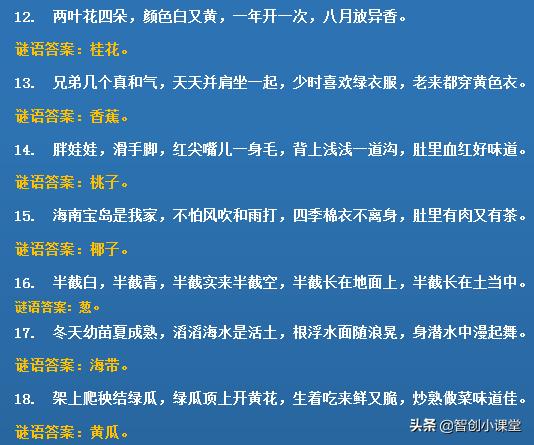 孩子越玩越聪明的猜字谜,猜字谜100个小游戏