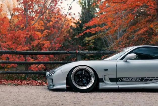 速度与激情rx7雨宫套件,马自达rx-7飙车场面