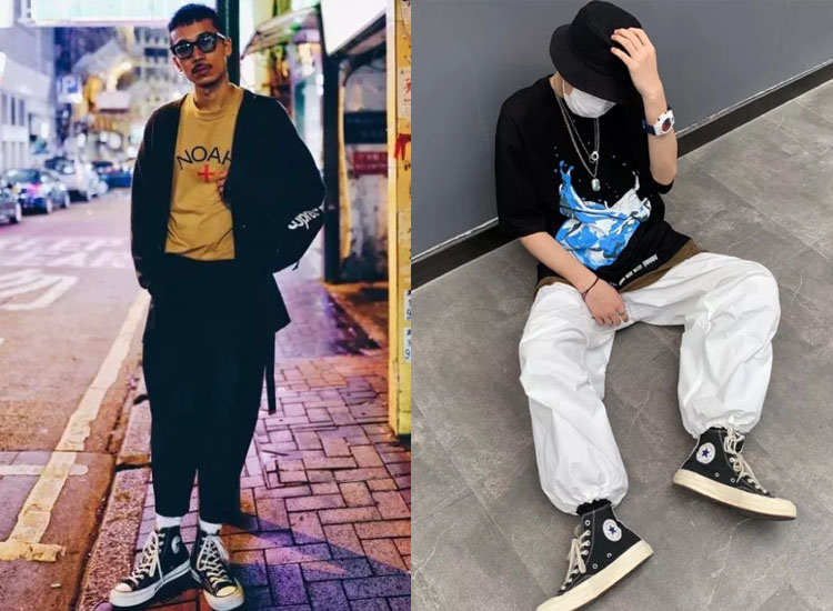 匡威帆布鞋为什么有的上脚很难看,不开胶帆布鞋