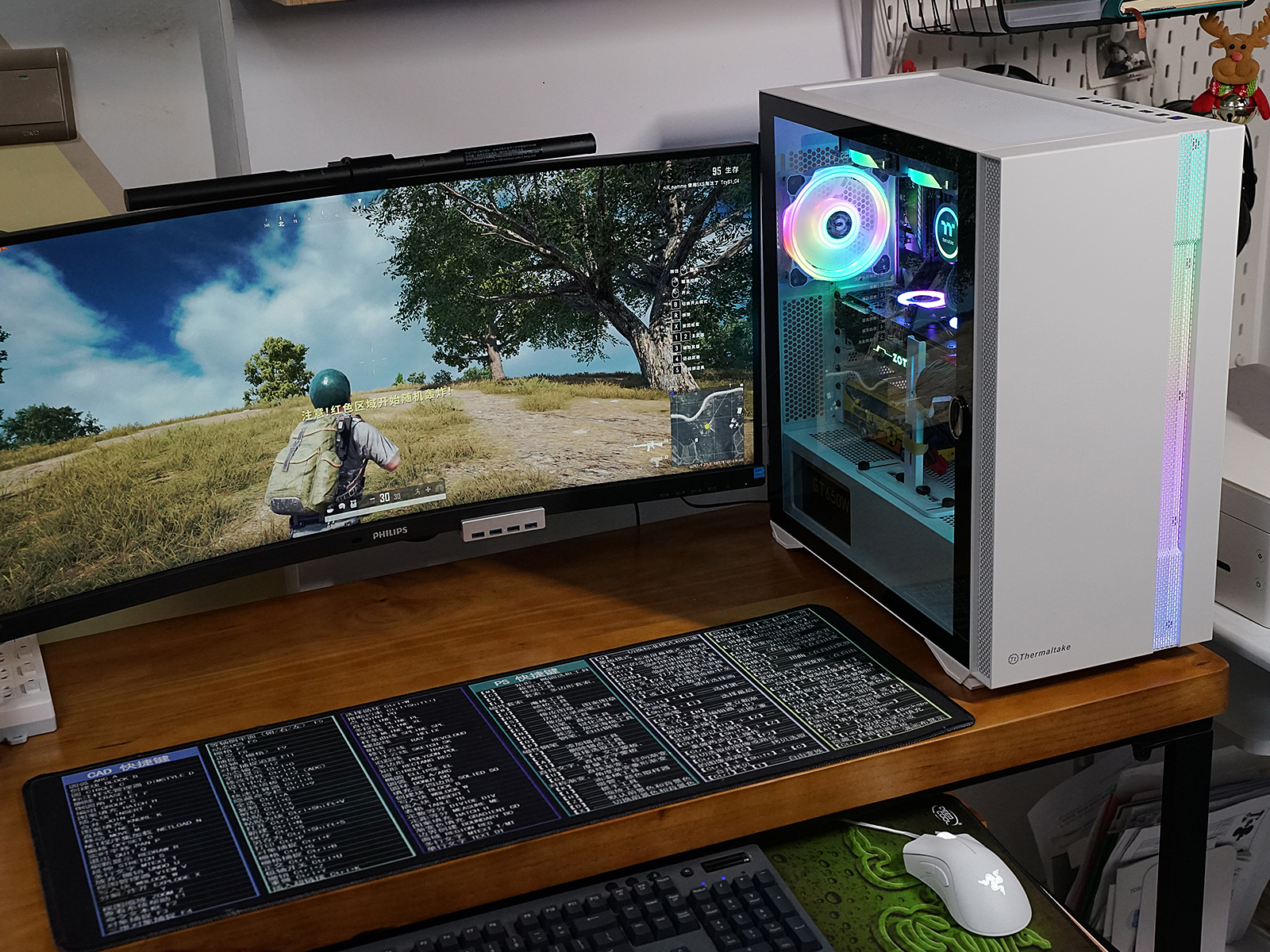 秀桌面：送老婆RGB全家桶PC，钱都花在光效上的感觉真棒