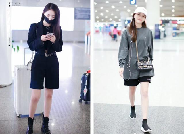 梨形身材高腰中腿裤,爸爸裤子直筒小个子