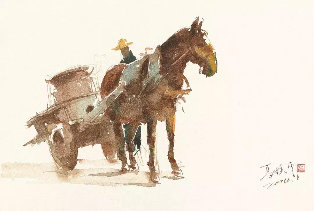 夏晓云水彩画图片,艺展中国油画作品欣赏