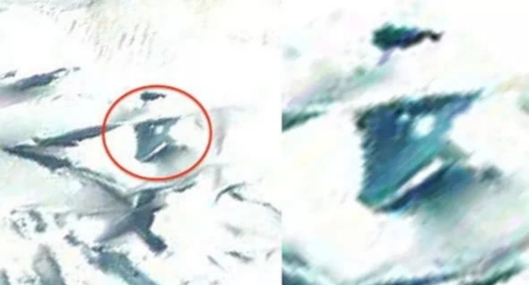 谷歌地图发现南极ufo,nasa太阳观测发现ufo