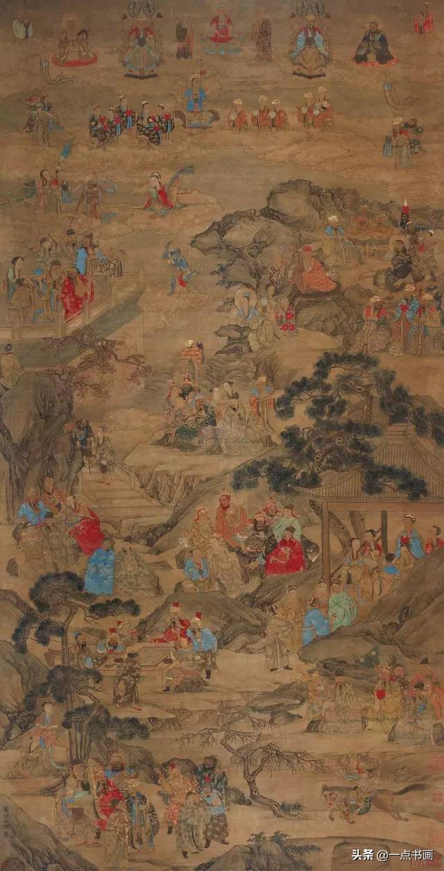 明仇英拍卖60亿的作品,明仇英桃源仙境图临摹