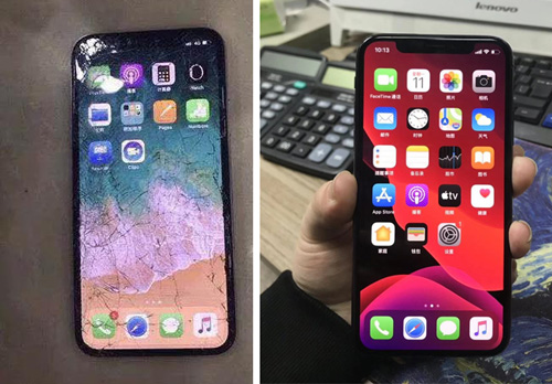 苹果官网原装xsmax屏幕价格,苹果xsmax摔了屏幕间歇性失灵