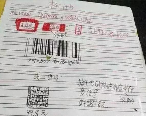 小学生调皮检讨书,小学生爆笑检讨书