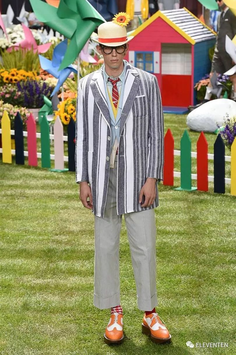 thombrowne2018男装,ThomBrowne2018春夏男装闭场造型