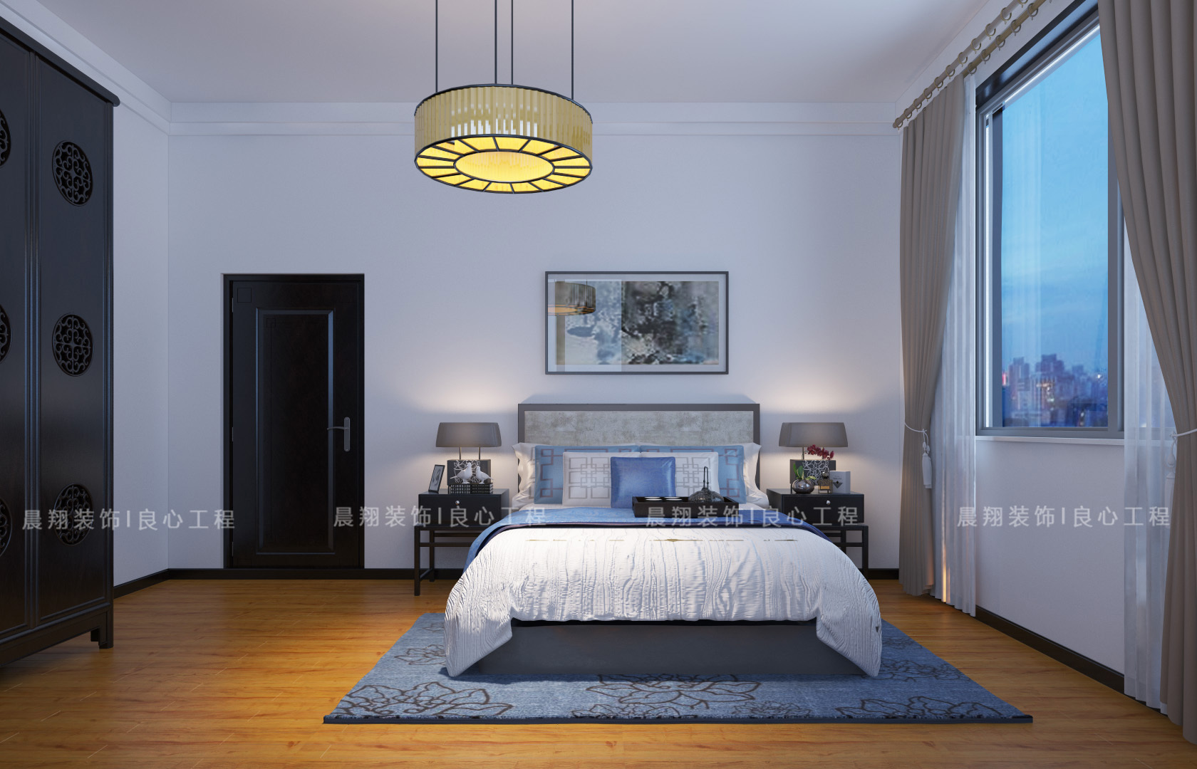 中式风格海景图,中式风格海景房