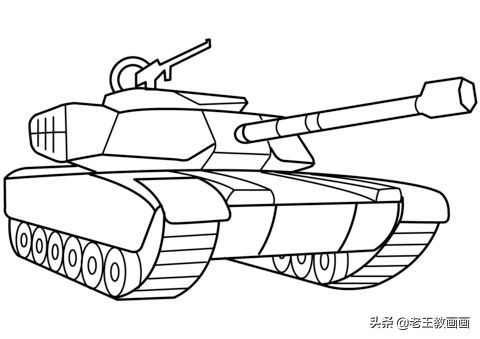 飞机坦克的简笔画,坦克的简笔画大全简单又好看