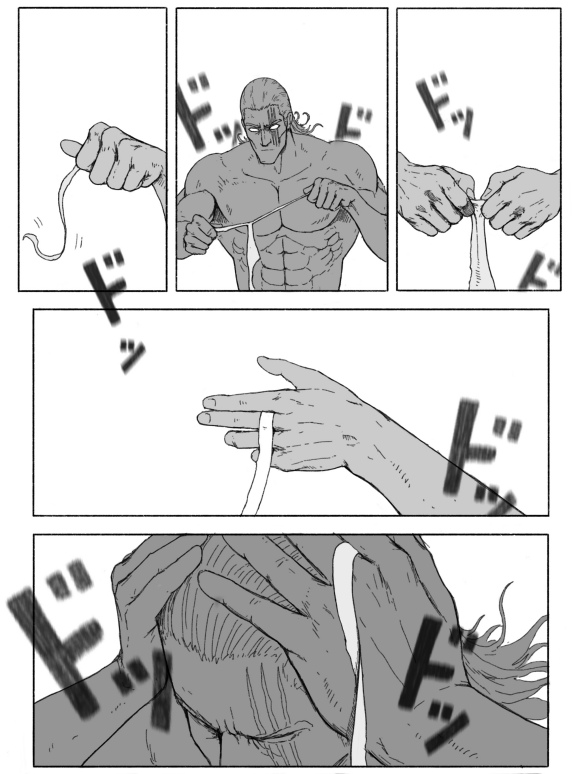 一拳超人原版漫画饿狼vs埼玉,一拳超人漫画vs重制版