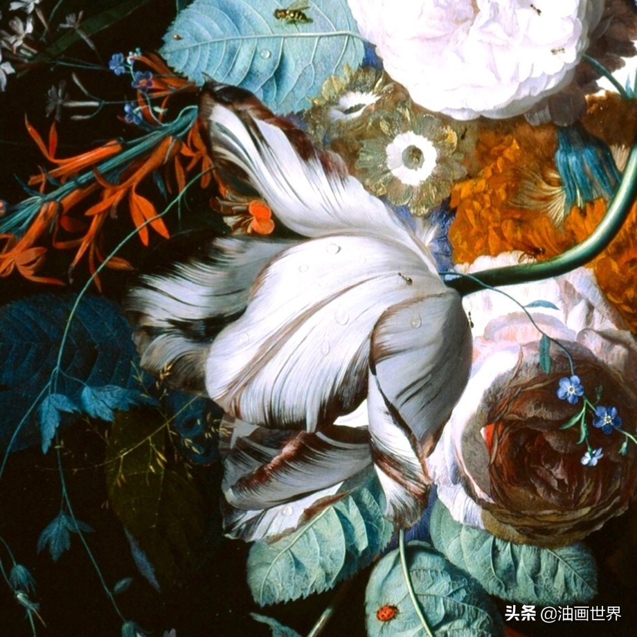 荷兰花卉画作品欣赏,当代国外巨幅花卉画家