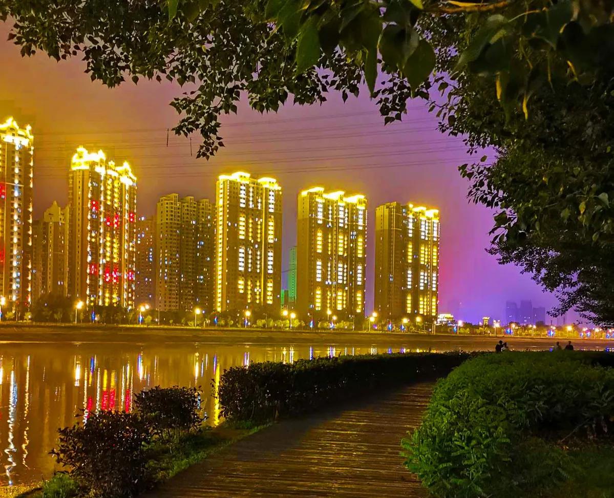 碧海蓝天看湖景,碧海蓝天看辽宁锦州