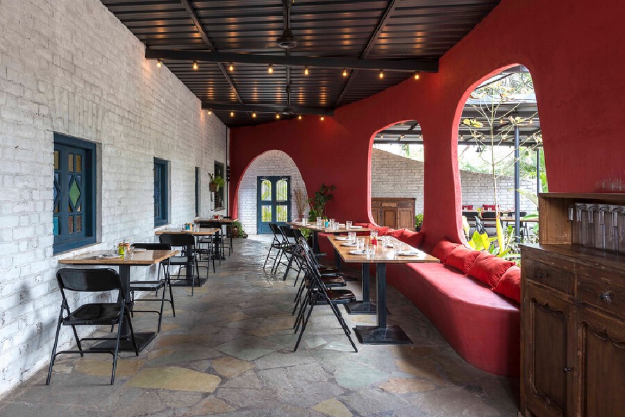 小资情调的花园餐厅,花园餐厅很美