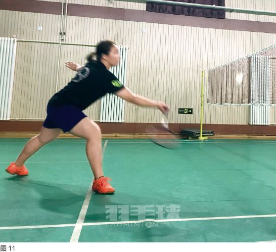 羽毛球正手对角过渡,正手被动过渡对角