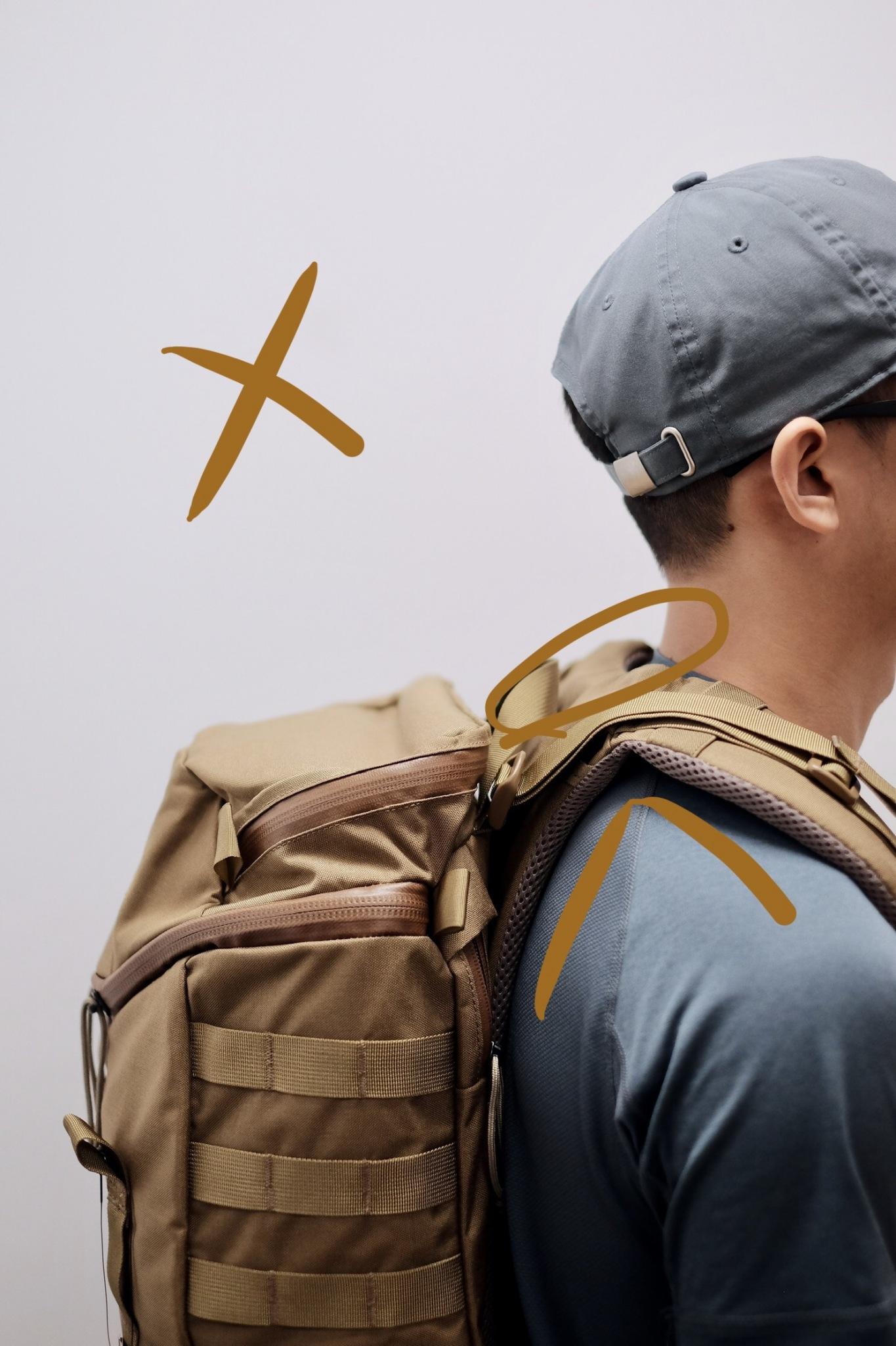 户外双肩背包教程,户外徒步登山露营双肩背包