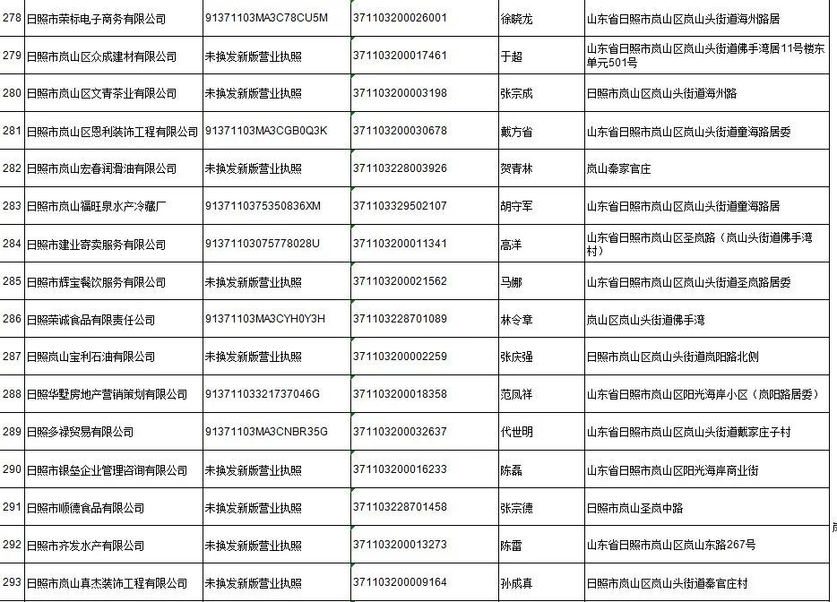 日照岚山市场监督管理,市场监管责令停产停业处罚决定