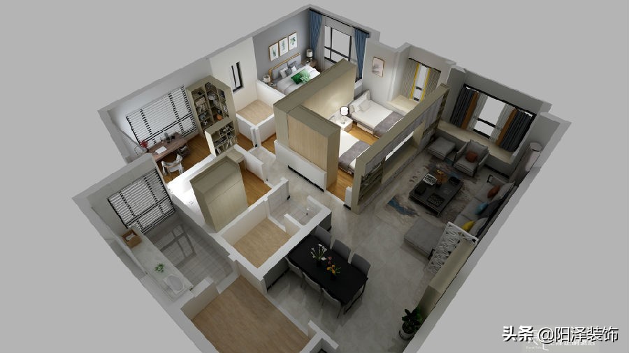 兰亭大境17栋126样板间,兰亭140平装修效果图