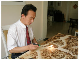 田玉田烙画动物作品欣赏,田玉田烙画多少钱