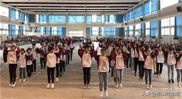 霍山文峰学校太极扇表演,霍山文峰功夫扇表演