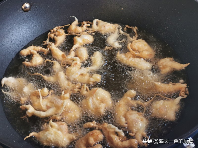 炸小虾外酥里嫩,大厨干炸大虾酥脆