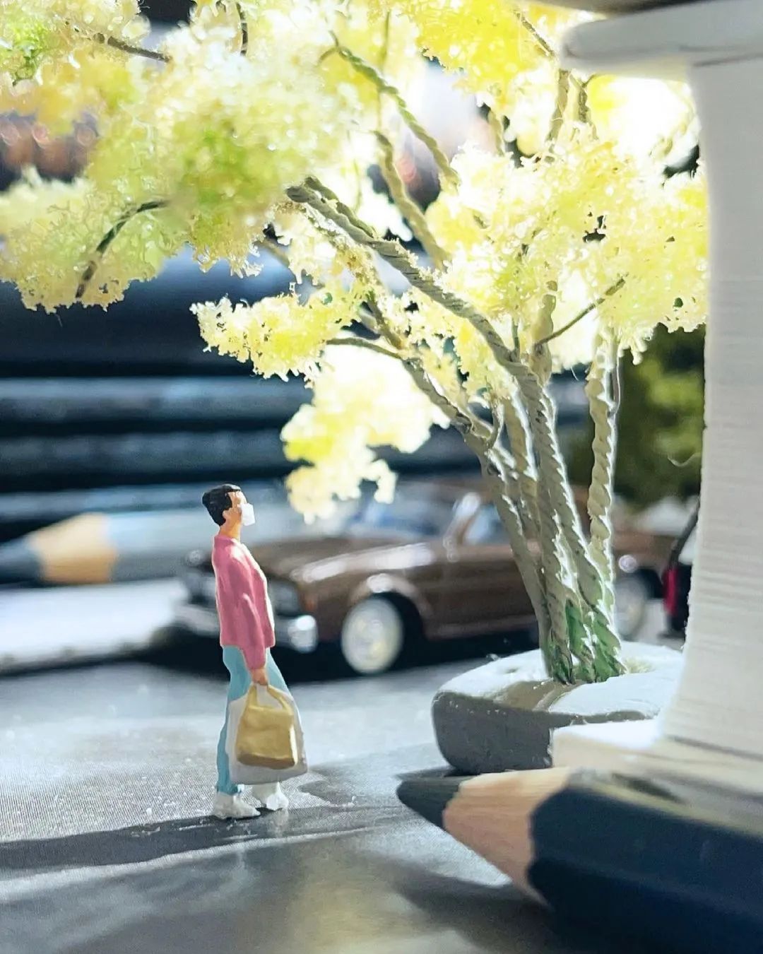 迷你版办公桌,森系书桌迷你世界