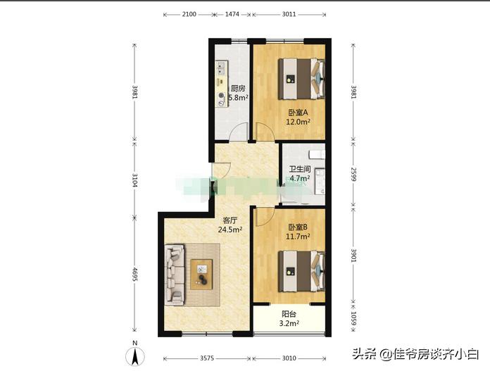 北京五环内50平小户型,北京350万全款买两居选哪合适