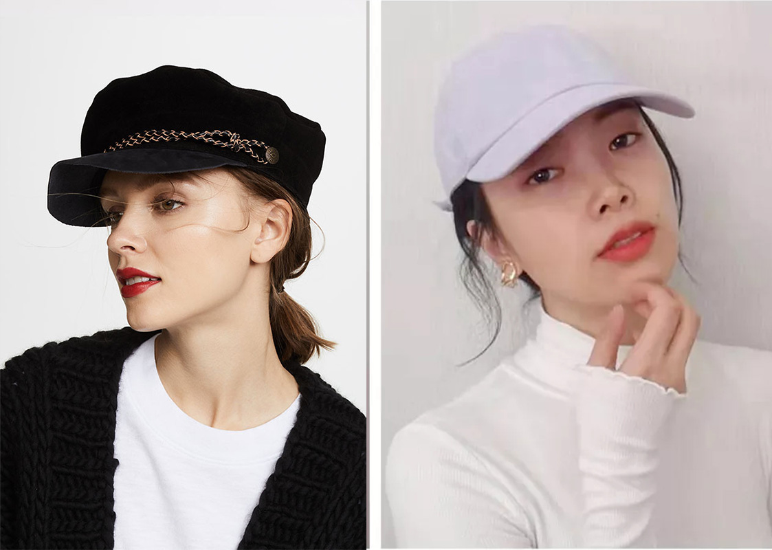 戴帽子发型修饰脸型,戴帽子不好看的头型