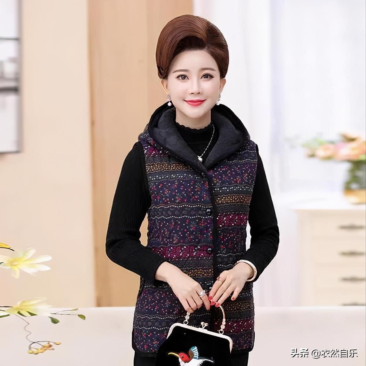 妈妈装60-70岁冬加厚加绒棉袄外套,中老年妈妈装50-60岁外套棉袄