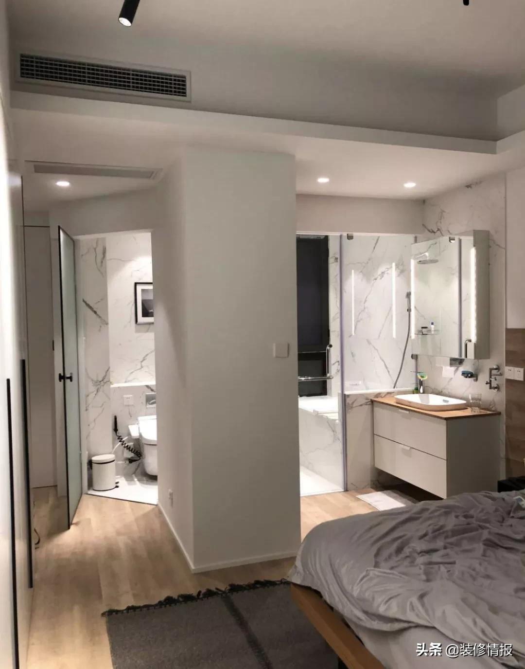 小户型卫生间平面布局最佳效果图,正方小户型卫生间设计布局