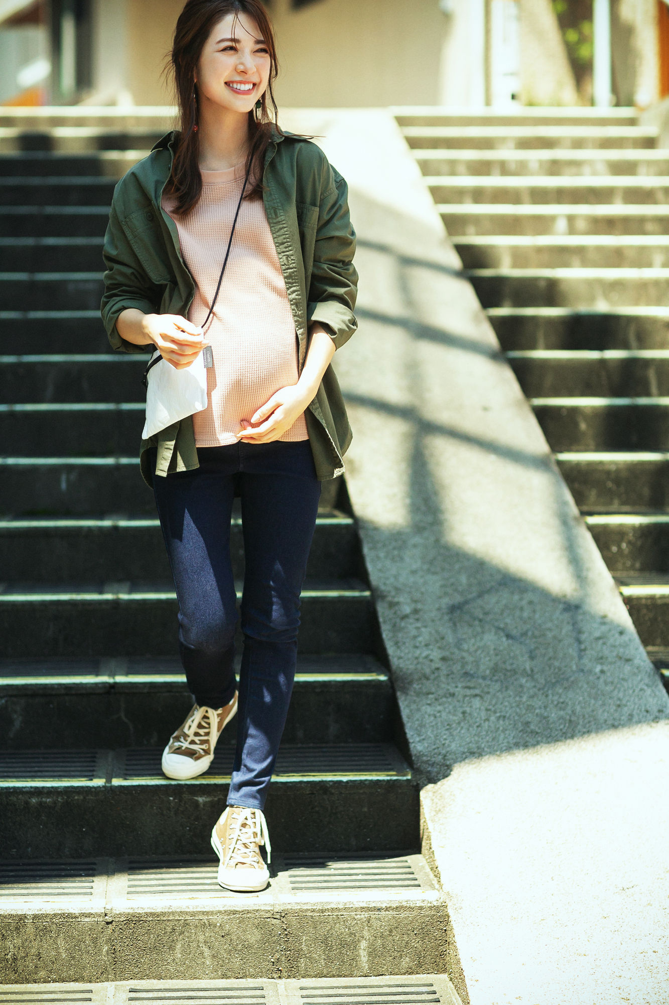 孕妇装后期秋季穿搭,孕期穿搭不显怀夏季