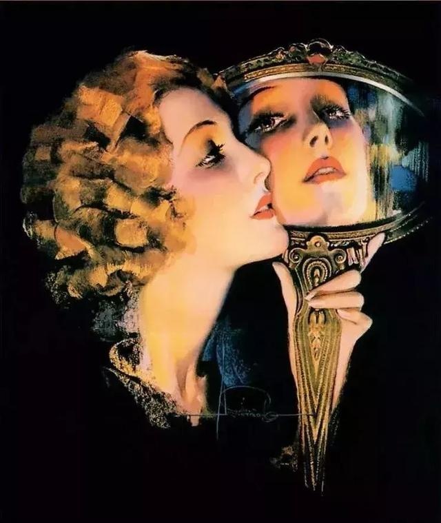 色粉画人物欧美姑娘经典,美国画家笔下美女