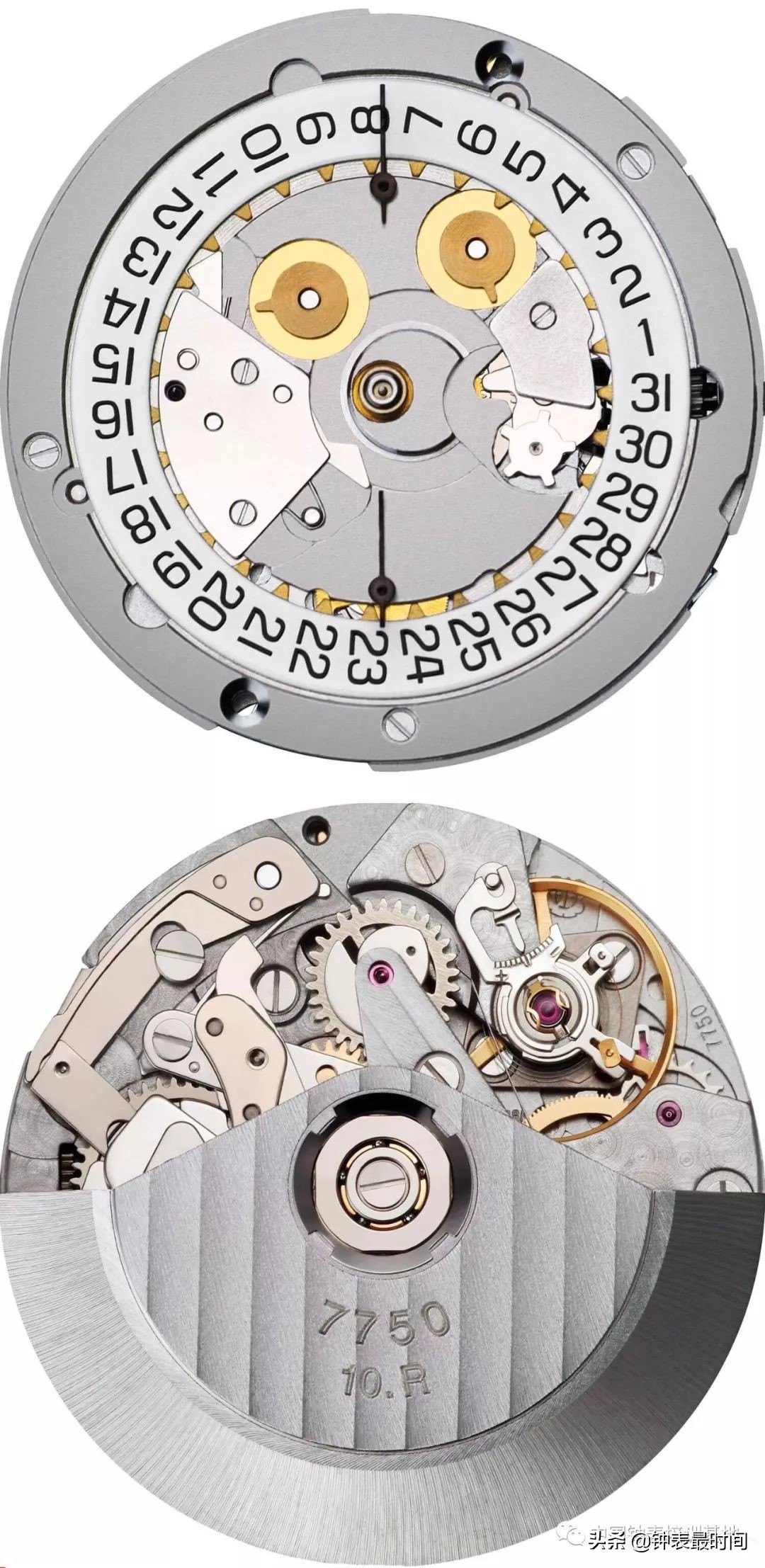 7750机芯的历史,7750手表机芯拆解视频