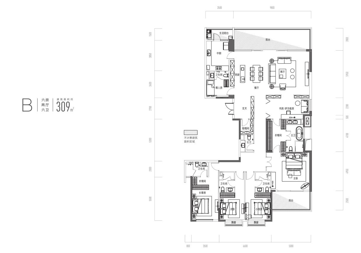 万科魅力之城长沙宽邸户型图,万科魅力之城最好的户型