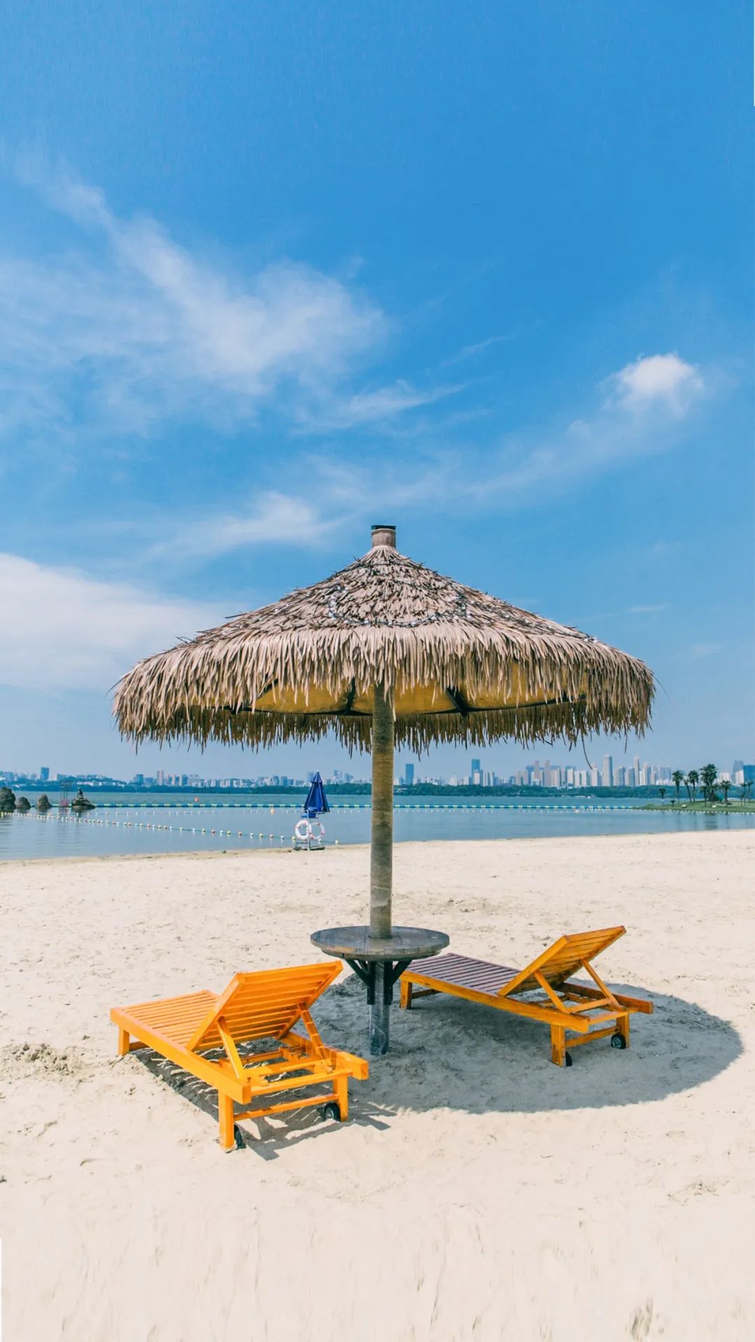 在海沙里打滚,东湖内藏着武汉“小巴厘”