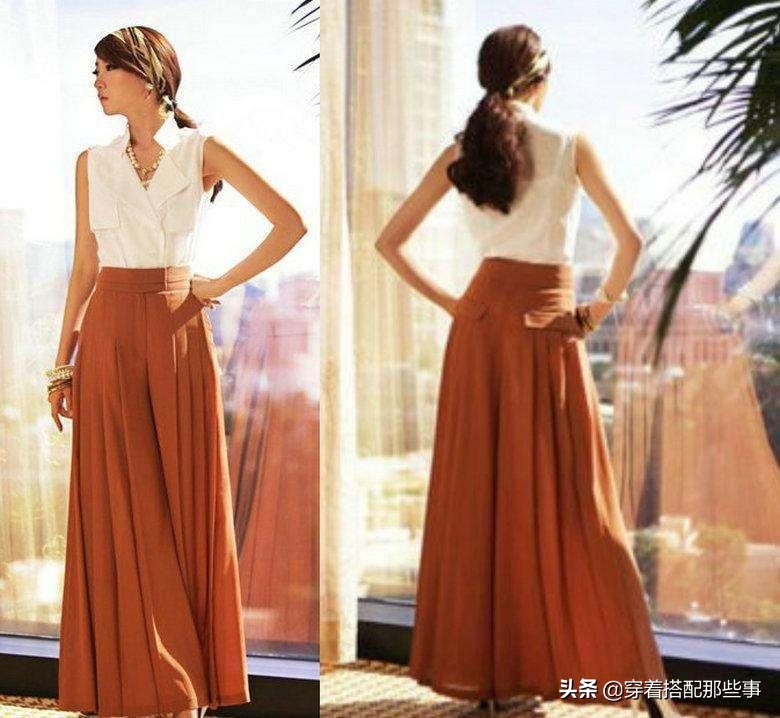 长款裙裤的时尚穿搭法则,高端裙裤搭配冬款
