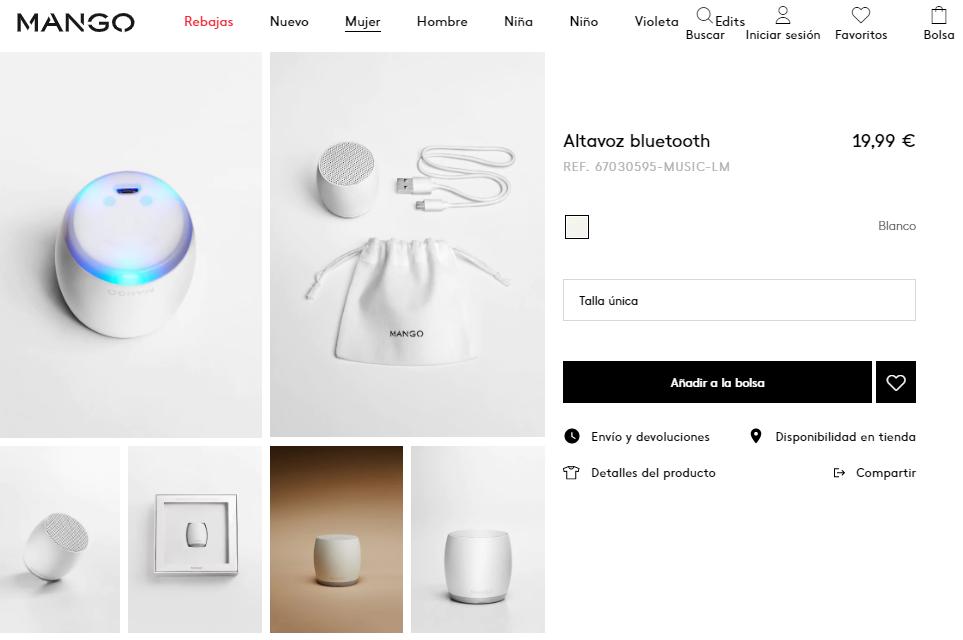 西班牙时尚品牌Mango玩跨界，40欧无线蓝牙耳机它“香不香”？