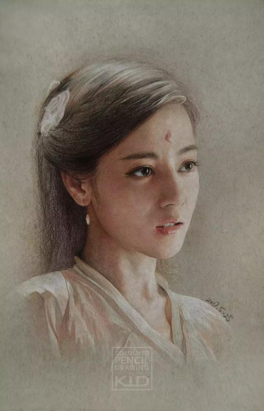 彩铅画的震撼,让人惊艳的彩铅作品