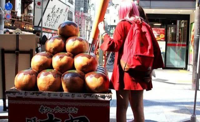 日本大阪藏在小巷的美食,正宗日本章鱼烧旅游图片